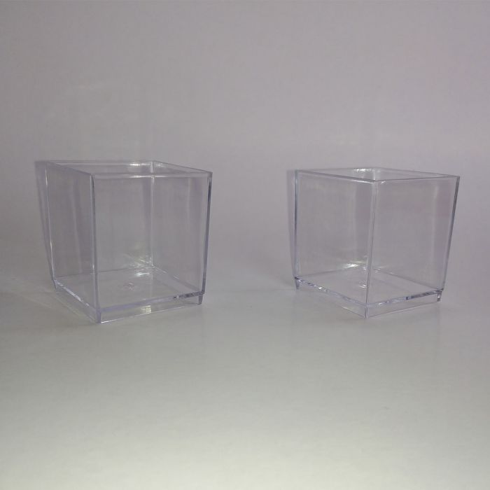 Cubo Plástico Transparente ✓ Mercería Parisina