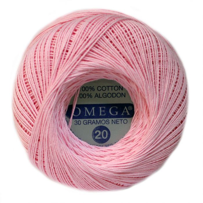 Hilo Crochet #20 color Rosa Caja de 12 pzs