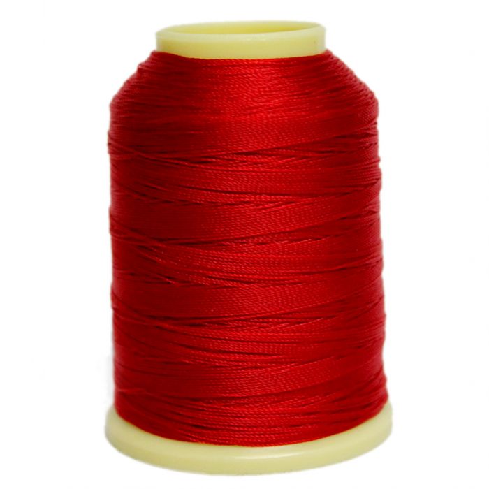 Hilo Nylon #8 color Rojo Paquete de 12 pzs