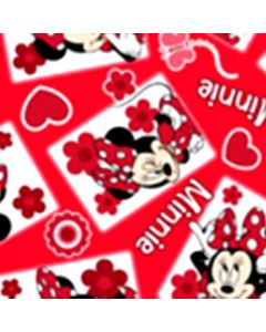 Acolchado Disney Mimi Cuadros Rojo