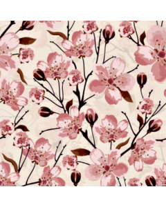 Acolchado Capitonado Zara Flor Mediana Hueso.