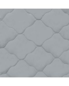 Acolchado Saturno Geometrico Gris Perla