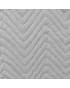 Acolchado Saturno Moderno Gris Perla