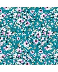 Jamaica 1.50 Estampado Flor Mediana Verde Menta