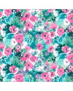 Jamaica 1.50 Estampado Flor Chica Verde Menta