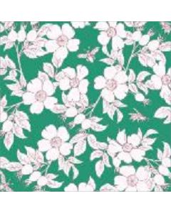 Jamaica 1.50 Estampado Flor Perfilada Verde Menta