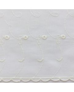Tira Bordada 1.10 Trebol Blanco