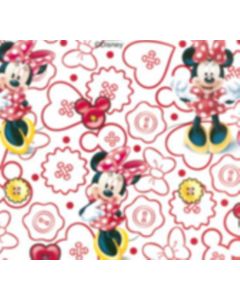 Micro Fibra Disney Mimi Botones Hueso