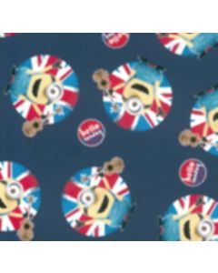Micro Fibra Disney Minions Azul Nautico