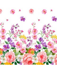 Silky Estampado 1.10 Flor Grande Blanco