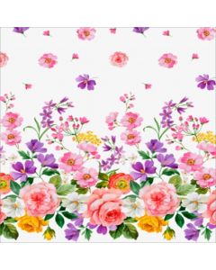 Silky Estampado 1.10 Flor Grande Blanco