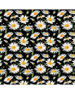 Silky Estampado 1.10 Flor Chica Negro