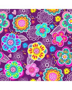 Silky Estampado 1.50 Flor Chica Morado