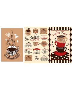 Blancos Lienzo con 3 Trapos Café