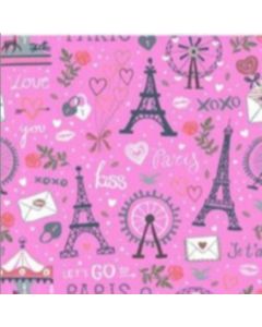 Blancos Micro Trapo Estampado Paris