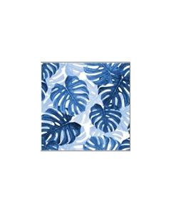 Blancos Mantelina Estampada Tropical Azul Marino