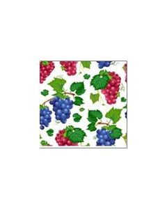 Blancos Mantelina Estampada Uvas Rojo Vino