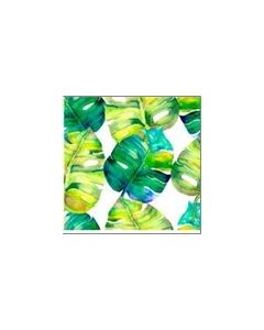Blancos Mantelina Estampada Tropical Verde Bandera