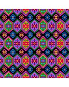 Blancos Mantelina Estampada Zarape Negro