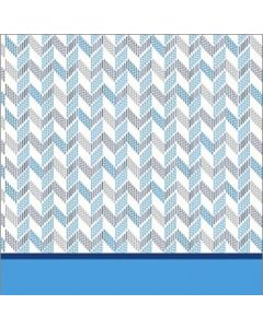 Bramante Americano Zig Zag Azul Cielo