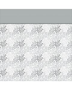 Bramante Estampado Hojas Gris Oxford