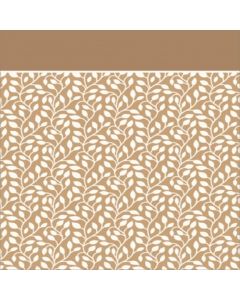 Bramante Estampado Hojas Café Beige
