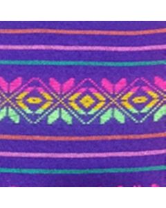 Cambaya Bordada Flor Morado