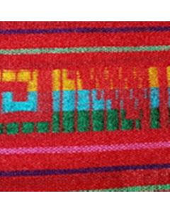 Cambaya Bordada Greca Rojo
