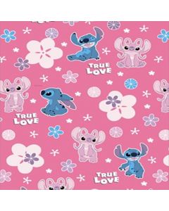 Cortina Marquesita Disney Stitch Rosa Pastel