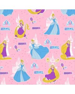 Cortina Marquesita Disney Princesas Rosa Pastel