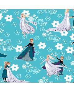 Cortina Marquesita Disney Frozen Azul Cielo