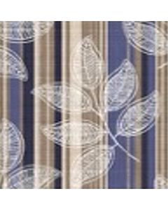Decoración Tulum Raya Con Hoja Azul Marino