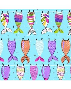 Decoración Infantil Colas De Sirena Azul Cielo