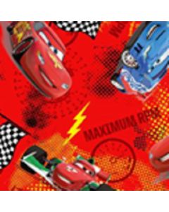 Decoracion Canasta Disney Cars Mixto Rojo