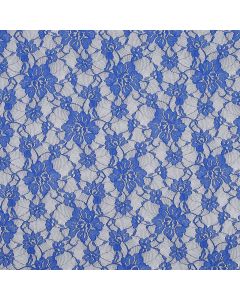 Encaje Stretch Flor Grande Azul Rey