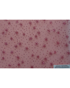 Organza Metalica Estrellas Rosa Coral