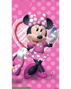 Felpa Toalla Disney Mimi Corazón Rosa Fiusha