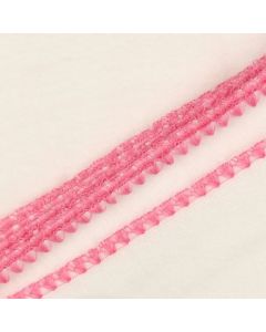 Franela Festonada Liso Rosa Medio