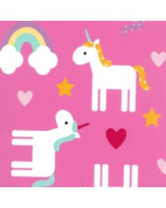 Franela Americana Unicornio Grande Rosa Pastel