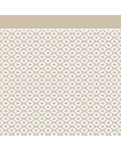 Franela Sabana 2.50 Geométrico Café Beige