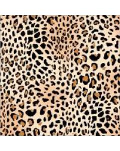 Gabardina Estampada Leopardo Negro