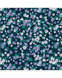 Gabardina Estampada Flor Chica Verde Menta