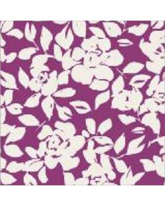 Gabardina Estampada Flor Mediana Rosa Fiusha