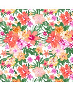 Brush Raya Estampado Flor Hawái Naranja Shedron