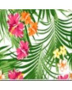 Magaly Estampado Tropical Verde Menta