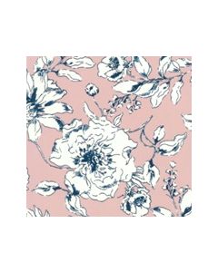 Microbrillalin Estampada Hojas Rosa Palo