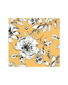 Microbrillalin Estampada Hojas Amarillo Mango