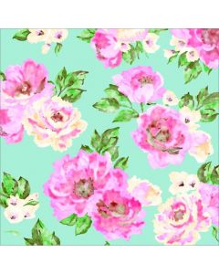 Brush Flor Acuarela Verde Menta