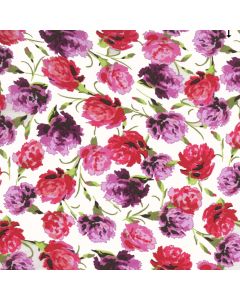 Linnen Estampado Flor Chica Blanco