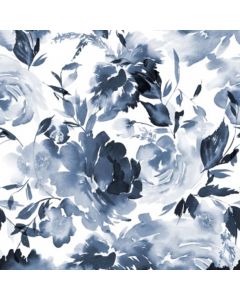 Loneta Italiana Flor Grande Azul Cielo